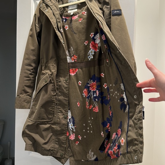 joules rainelong jacket grapeleaf Size 2 - Picture 7 of 9